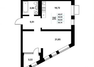 Продаю 2-ком. квартиру, 52.5 м2, Воронеж, набережная Чуева, 7