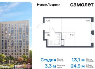 Квартира на продажу студия, 24.5 м2, Мурино