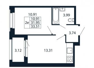 Продаю двухкомнатную квартиру, 35.1 м2, Ленинградская область