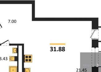 Продажа квартиры студии, 31.9 м2, Воронеж, Железнодорожный район, набережная Чуева, 7