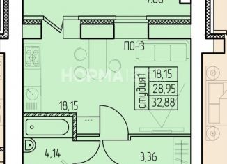 Квартира на продажу студия, 32.9 м2, Республика Башкортостан, Московский проспект, 20