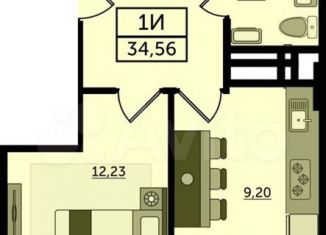 Однокомнатная квартира на продажу, 34.6 м2, Ростов-на-Дону