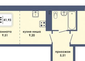 Продажа 2-ком. квартиры, 41.9 м2, Пермь, Ленинский район