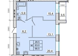 Продам 2-комнатную квартиру, 66.5 м2, Ивановская область