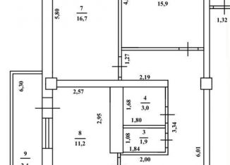 Продается трехкомнатная квартира, 98.6 м2, Ростовская область, улица Нансена, 93с1