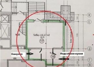 Сдам в аренду торговую площадь, 46.5 м2, Краснодар, улица им. Героя Сарабеева В.И., 5к5, микрорайон Панорама