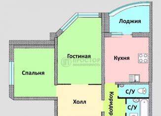 2-комнатная квартира на продажу, 60 м2, рабочий посёлок Дрожжино, Новое шоссе, 3к2