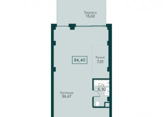 Продается 3-комнатная квартира, 84.4 м2, поселок городского типа Массандра, улица Мухина, 17А