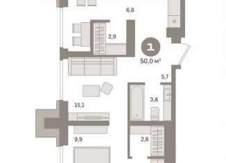 Продам 1-комнатную квартиру, 50 м2, Москва, метро Стахановская