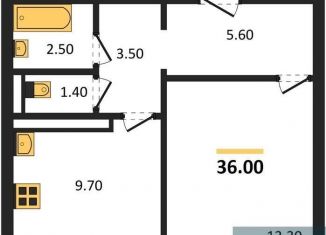 Продажа однокомнатной квартиры, 36 м2, Воронеж, улица Шишкова, 140Б/16