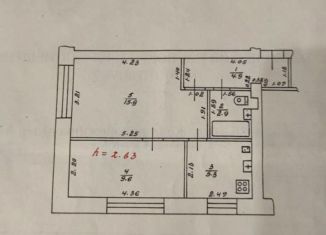 Продается 2-ком. квартира, 38.6 м2, Тверь, улица Железнодорожников, 36, Пролетарский район