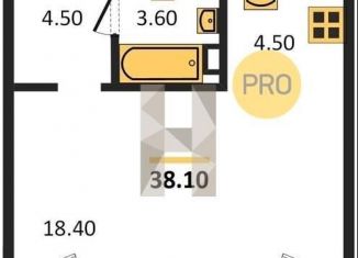 Продажа 1-комнатной квартиры, 38.1 м2, Ростов-на-Дону