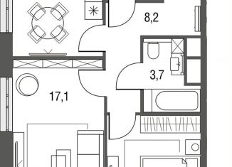 Продам 2-комнатную квартиру, 55.1 м2, Москва, ЖК Сиреневый парк, Тагильская улица, 2к1