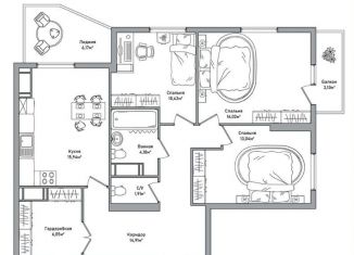 Продажа 3-комнатной квартиры, 87 м2, Ярославль, улица Строителей, 18А