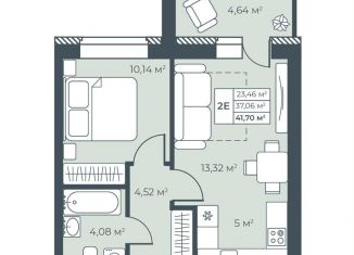 Продается двухкомнатная квартира, 41.7 м2, Выкса