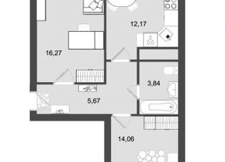 Продам 2-ком. квартиру, 54.7 м2, Клин