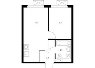 Продается 1-комнатная квартира, 31.8 м2, Москва, САО