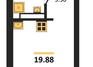 Продажа квартиры студии, 19.9 м2, Воронежская область, Транспортная улица, 58