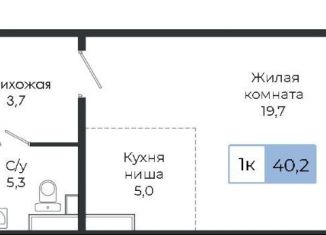 Продажа однокомнатной квартиры, 40.2 м2, Красноярский край, жилой комплекс Три слона, 3