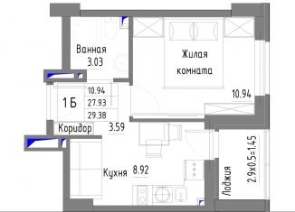 Продам однокомнатную квартиру, 29.4 м2, Ростов-на-Дону, проспект Стачки, 215Б