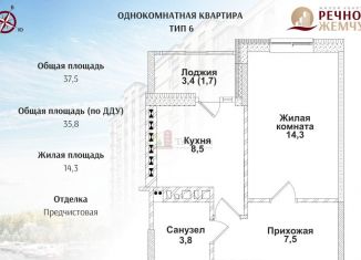 Продаю 1-комнатную квартиру, 35.8 м2, Ростовская область, улица Половинко, 286