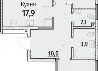 Продаю 2-ком. квартиру, 66.3 м2, Чебоксары, Калининский район