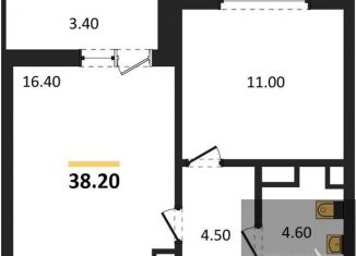 Продаю 1-комнатную квартиру, 38.2 м2, Воронеж, улица Шишкова, 140Б/6