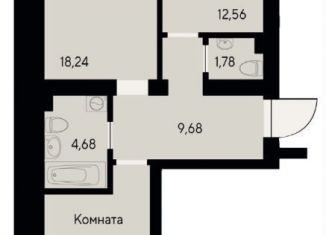 Продаю 2-комнатную квартиру, 62.2 м2, Красноярск, Октябрьский район, улица Елены Стасовой, 80