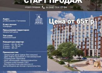 Продаю 1-ком. квартиру, 45 м2, Владикавказ, Весенняя улица, 39