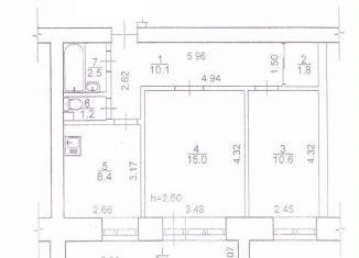 Сдача в аренду двухкомнатной квартиры, 49.6 м2, Томск, улица Чкалова, 18