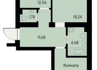 Продается 2-ком. квартира, 62.1 м2, Красноярск, улица Елены Стасовой, 80