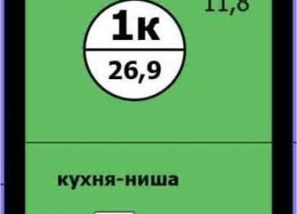 Продается квартира студия, 26.9 м2, Красноярский край, Вишнёвая улица