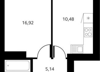 Продажа 1-ком. квартиры, 38.1 м2, Уфа, Кремлёвская улица, 50/3, Орджоникидзевский район