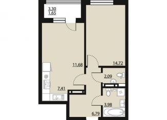 Продается 1-комнатная квартира, 48.3 м2, Воронеж, Центральный район