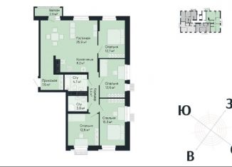 Продаю 4-ком. квартиру, 109.7 м2, Нижний Новгород, метро Горьковская, улица Невзоровых