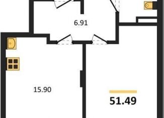 Продается однокомнатная квартира, 51.5 м2, Воронеж, Коминтерновский район, Электросигнальная улица, 9Ак2