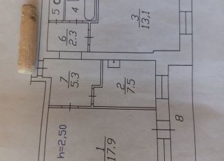 2-ком. квартира на продажу, 52.4 м2, Красноярск, Красномосковская улица, 3, Железнодорожный район