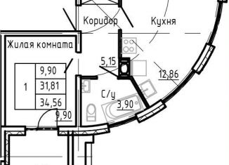 Продажа 1-ком. квартиры, 31.8 м2, Санкт-Петербург, метро Парк Победы, Алтайская улица, 39