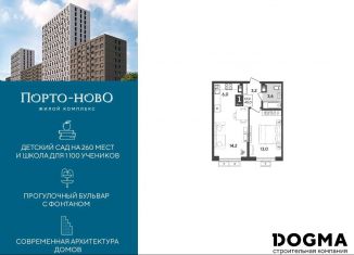 Продажа 1-ком. квартиры, 40 м2, Краснодарский край