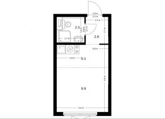 Квартира на продажу студия, 20.1 м2, Москва, САО, жилой комплекс Большая Академическая 85, к3.6