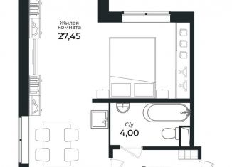 Продажа квартиры студии, 35.7 м2, Сертолово, Центральная улица, 13