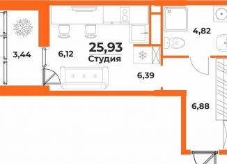 Продажа 1-ком. квартиры, 25.9 м2, Хабаровский край