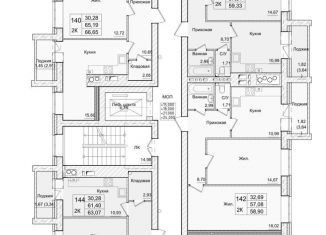 Продажа двухкомнатной квартиры, 59.3 м2, Калуга, 3-й Академический проезд, 10