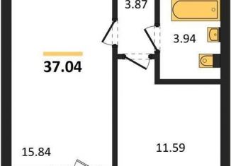 Продажа 1-ком. квартиры, 37 м2, Воронежская область