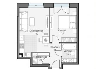 Продам однокомнатную квартиру, 44.3 м2, Москва, улица Академика Королёва, 21, район Марфино