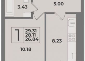 Продается 1-комнатная квартира, 29.3 м2, Калининградская область