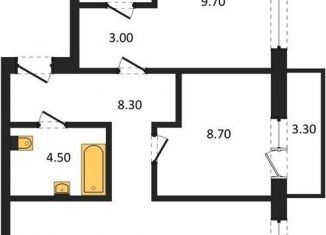 Продаю 2-комнатную квартиру, 62.7 м2, Новосибирск