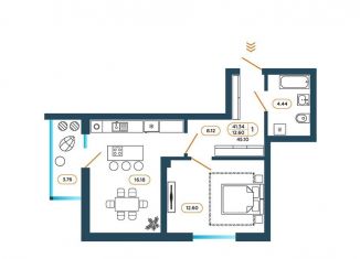 Продаю 1-комнатную квартиру, 45.1 м2, Ростовская область, Родная улица, 1