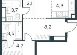 Продаю двухкомнатную квартиру, 69.6 м2, Москва, район Очаково-Матвеевское, жилой комплекс Левел Мичуринский, к7