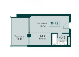 Продажа 1-комнатной квартиры, 38.9 м2, Крым, улица Мухина, 17А